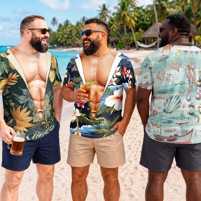 T-Shirts Für Männer Lustig - All Over Print T Shirt Personalisiert