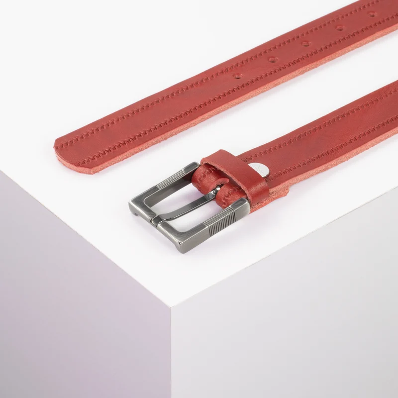 Ledergürtel 3cm mit Schnalle Denver