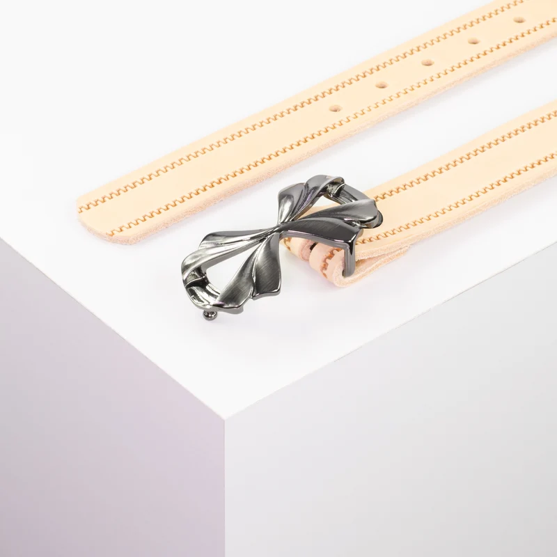 Ledergürtel 3cm mit Schnalle Paris