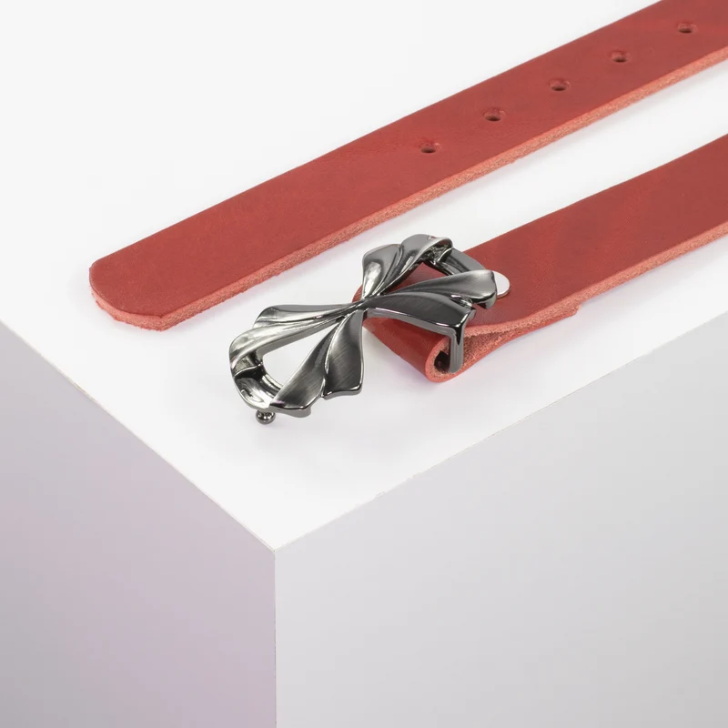Ledergürtel 3cm mit Schnalle Paris