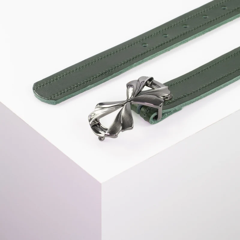 Ledergürtel 3cm mit Schnalle Paris