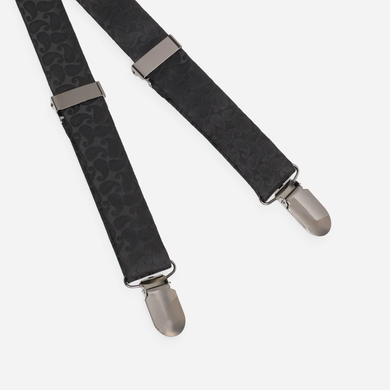 EMILIO black paisley – Herren-Hosenträger