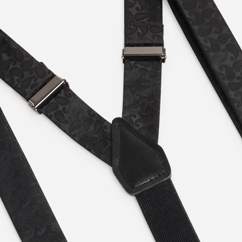 EMILIO black paisley – Herren-Hosenträger