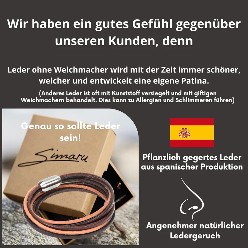 Lederarmband Namora