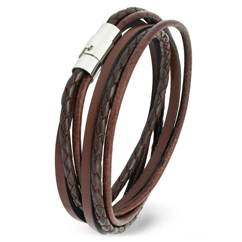 Wickelarmband glatt & geflochten