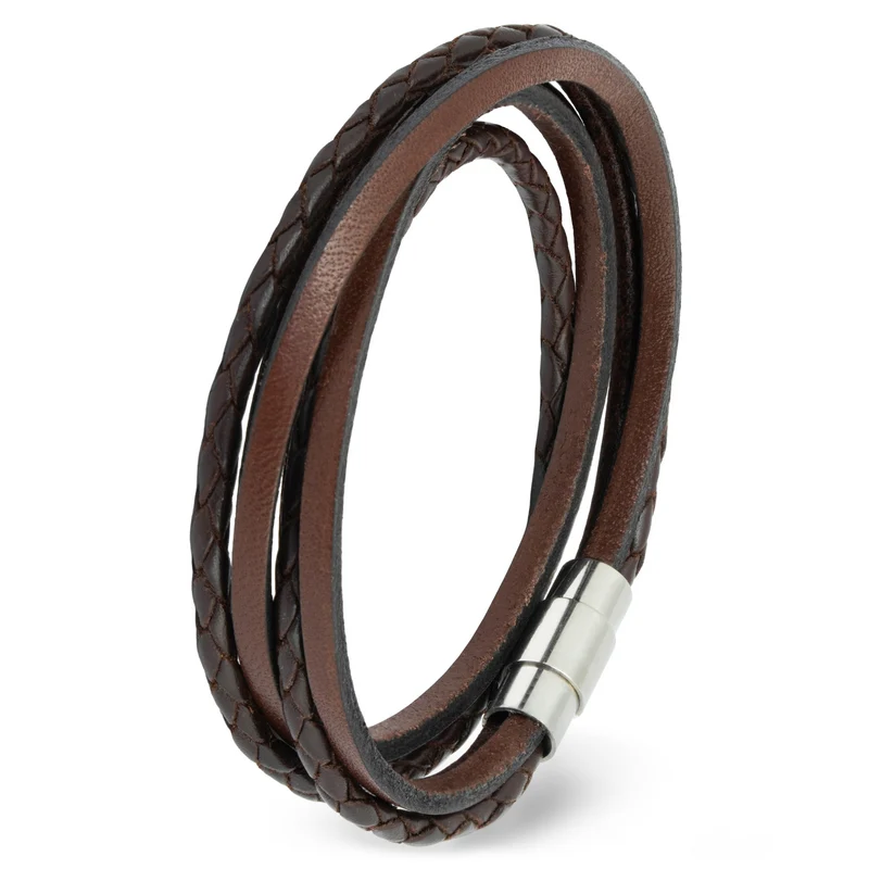 Wickelarmband glatt & geflochten