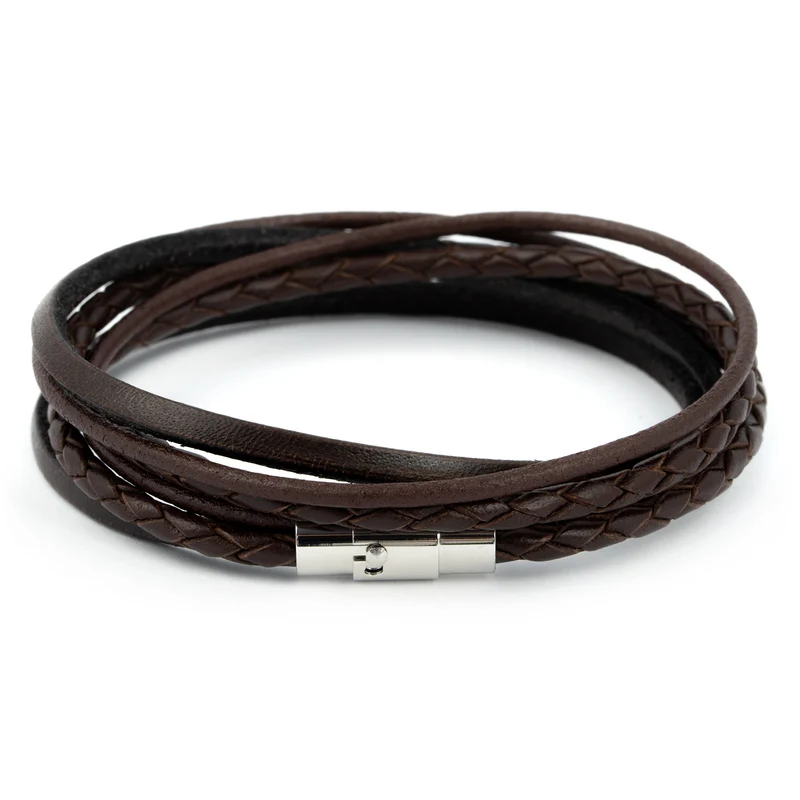 Wickelarmband glatt & geflochten