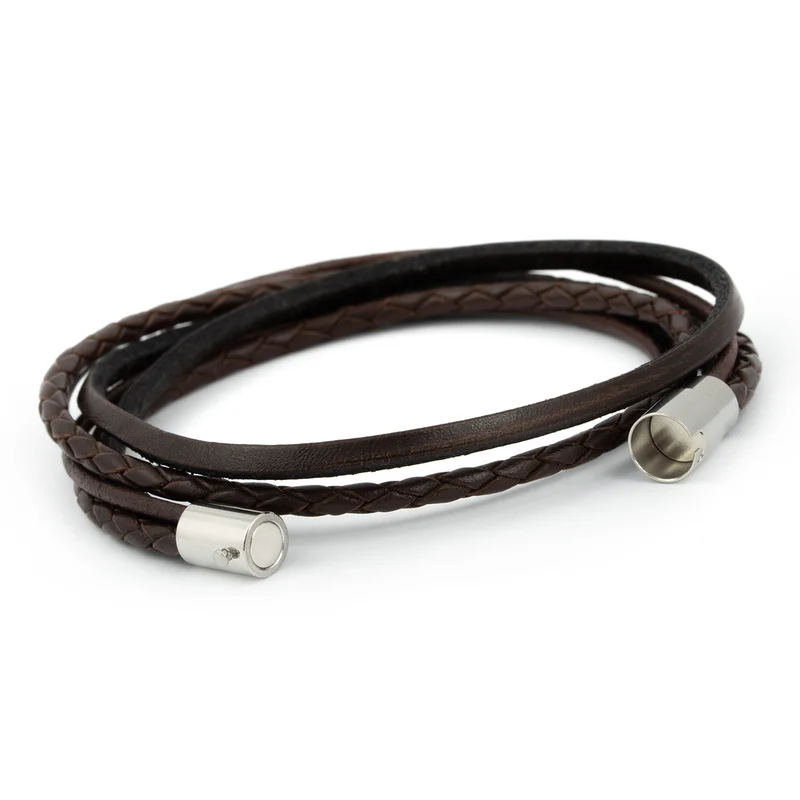 Wickelarmband glatt & geflochten