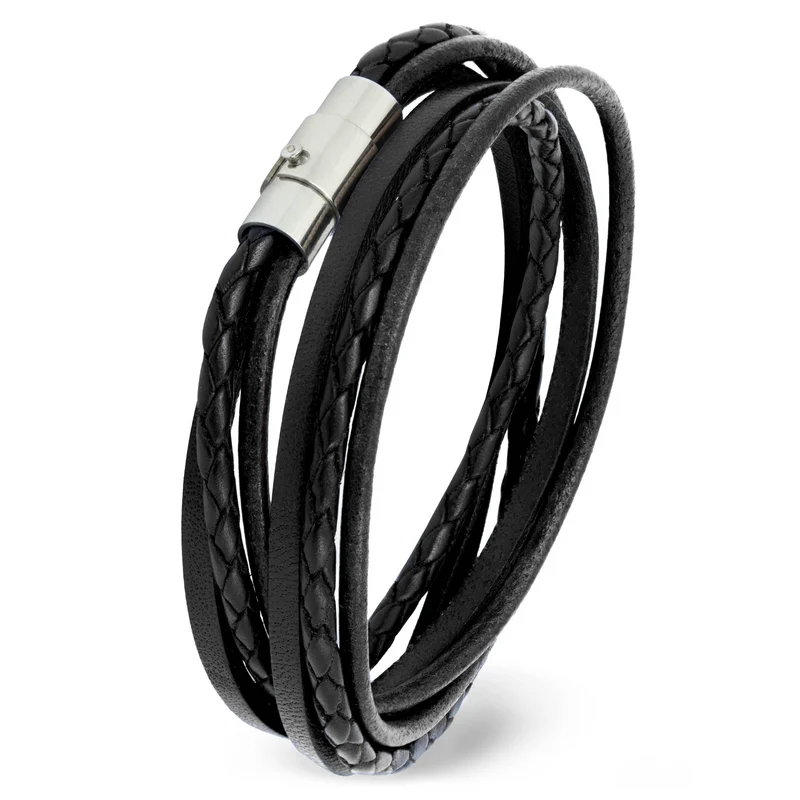Wickelarmband glatt & geflochten