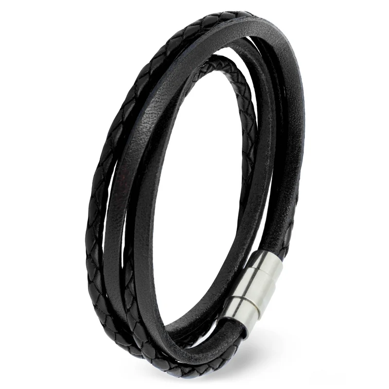 Wickelarmband glatt & geflochten
