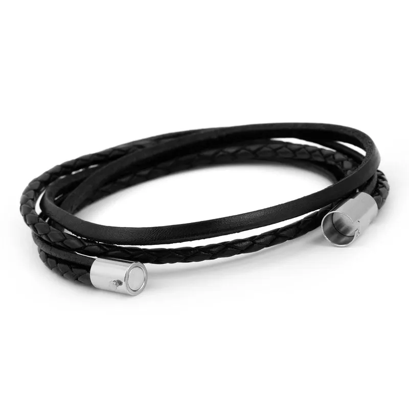 Wickelarmband glatt & geflochten