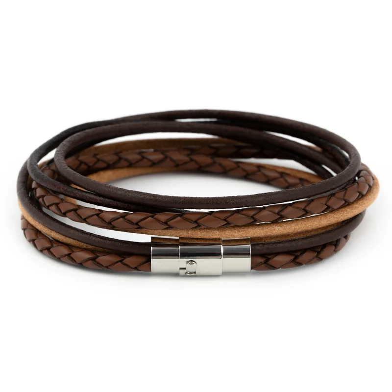 Wickelarmband glatt & geflochten