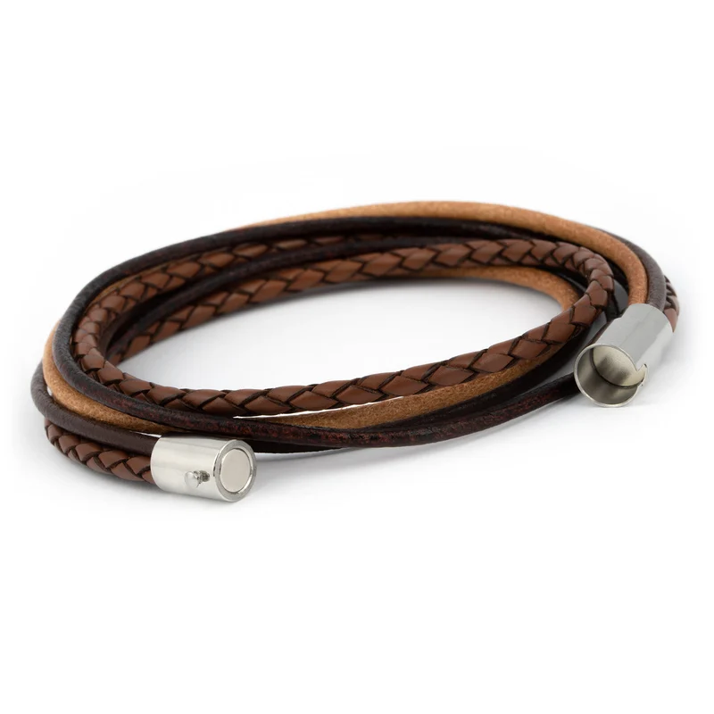Wickelarmband glatt & geflochten