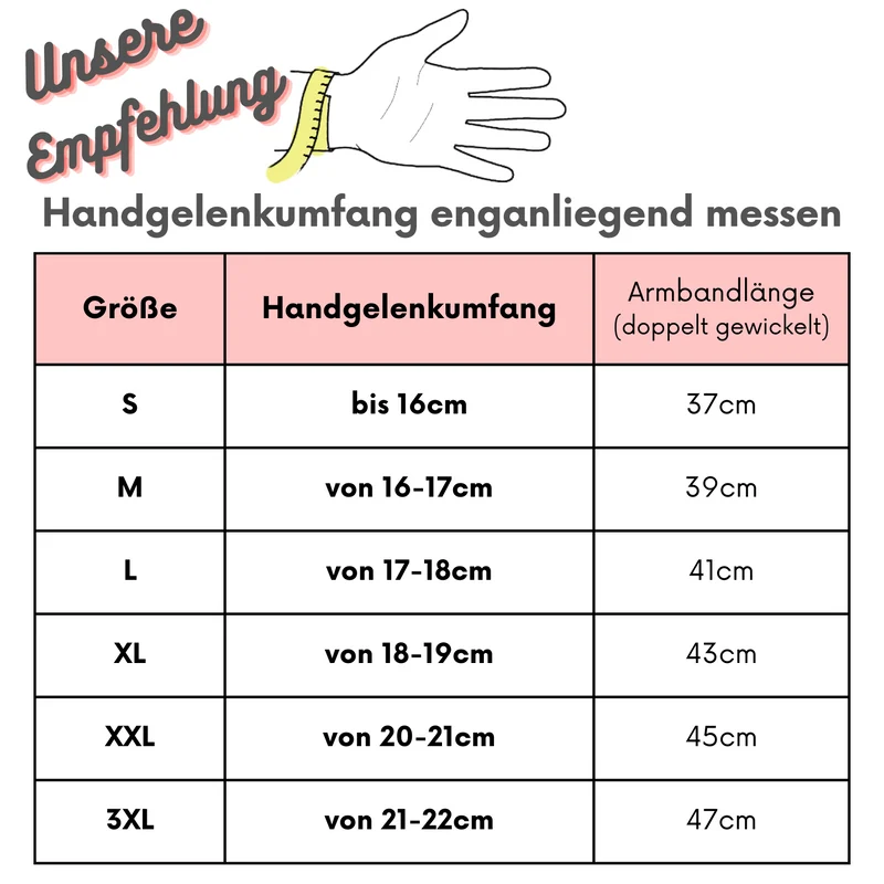 Wickelarmband glatt & geflochten