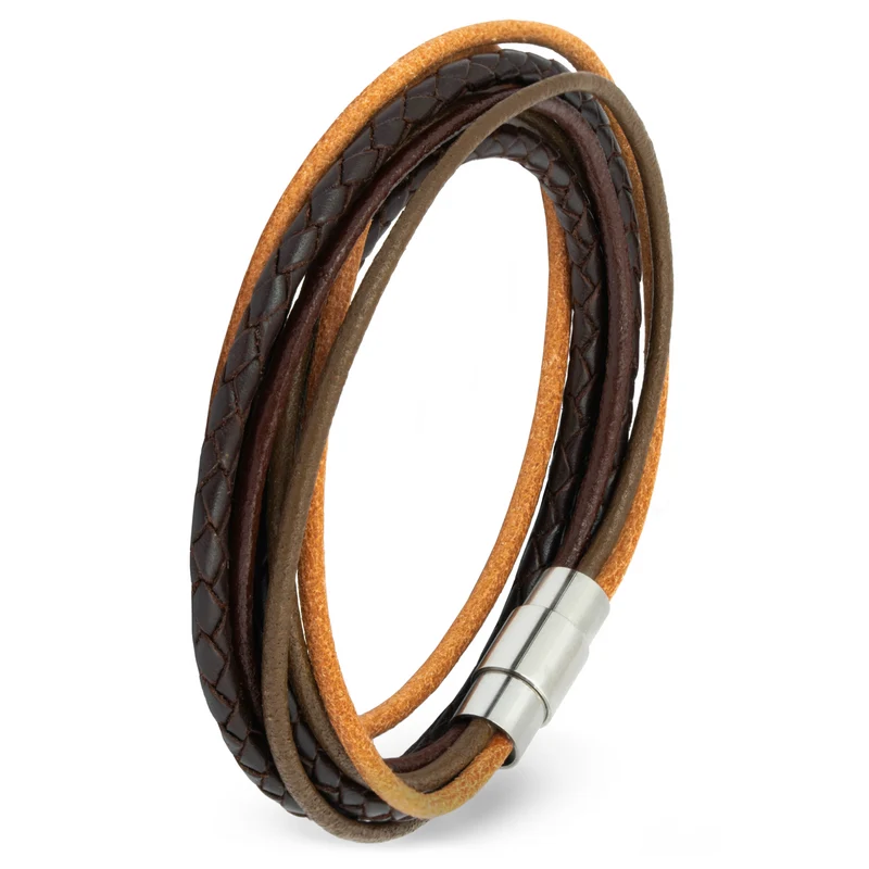 Wickelarmband glatt & geflochten