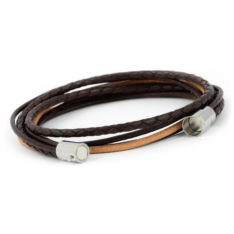 Wickelarmband glatt & geflochten