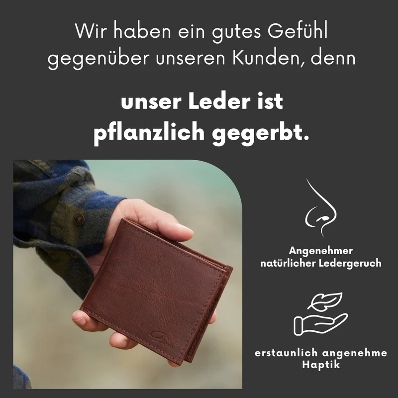 Leder-Brieftasche Ceasar