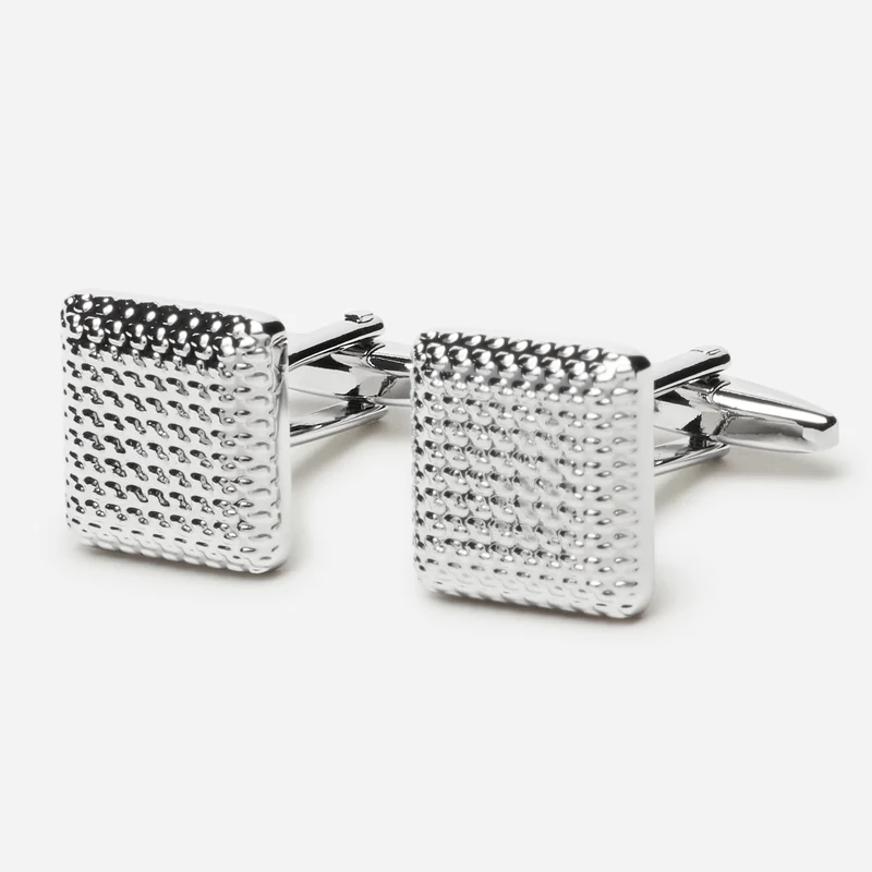 TOLEDO silver uni – Herren-Manschettenknöpfe