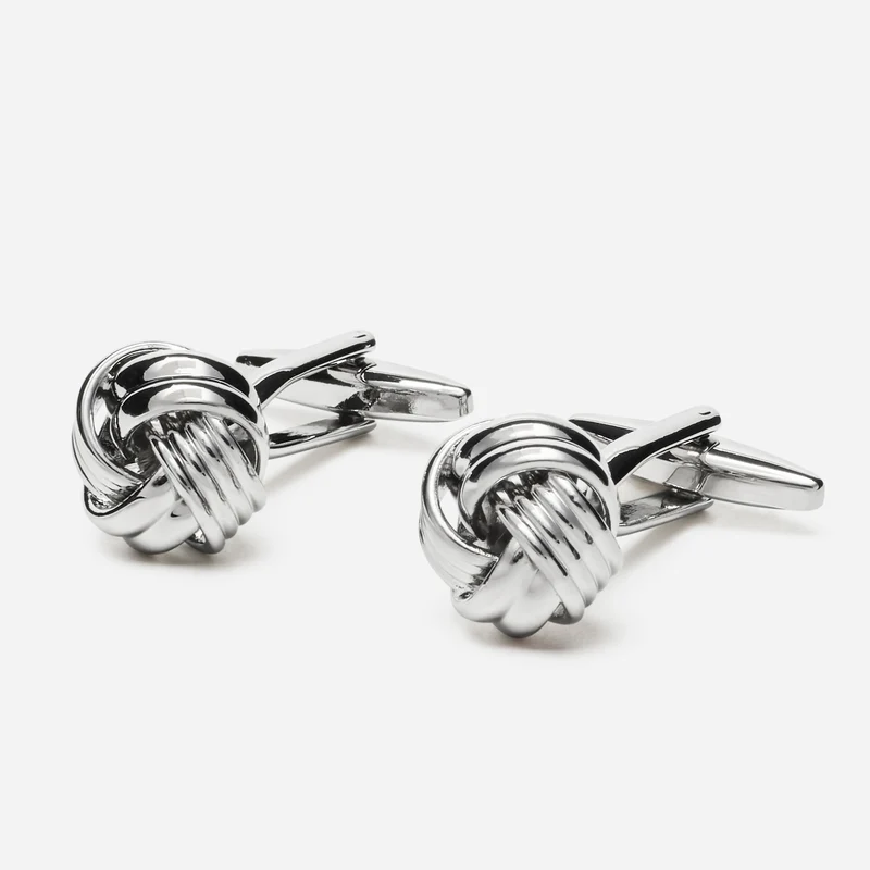 TOLEDO silver uni – Herren-Manschettenknöpfe