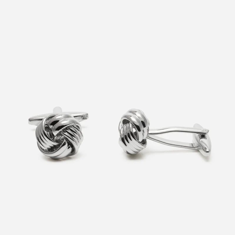 TOLEDO silver uni – Herren-Manschettenknöpfe