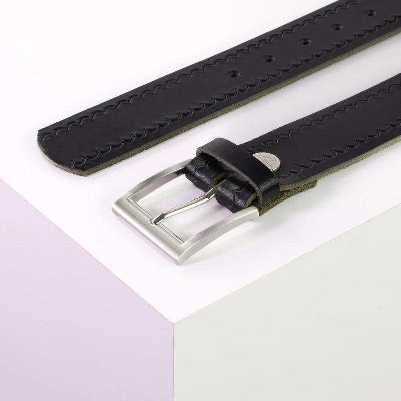 Ledergürtel 4cm mit Schnalle Milano