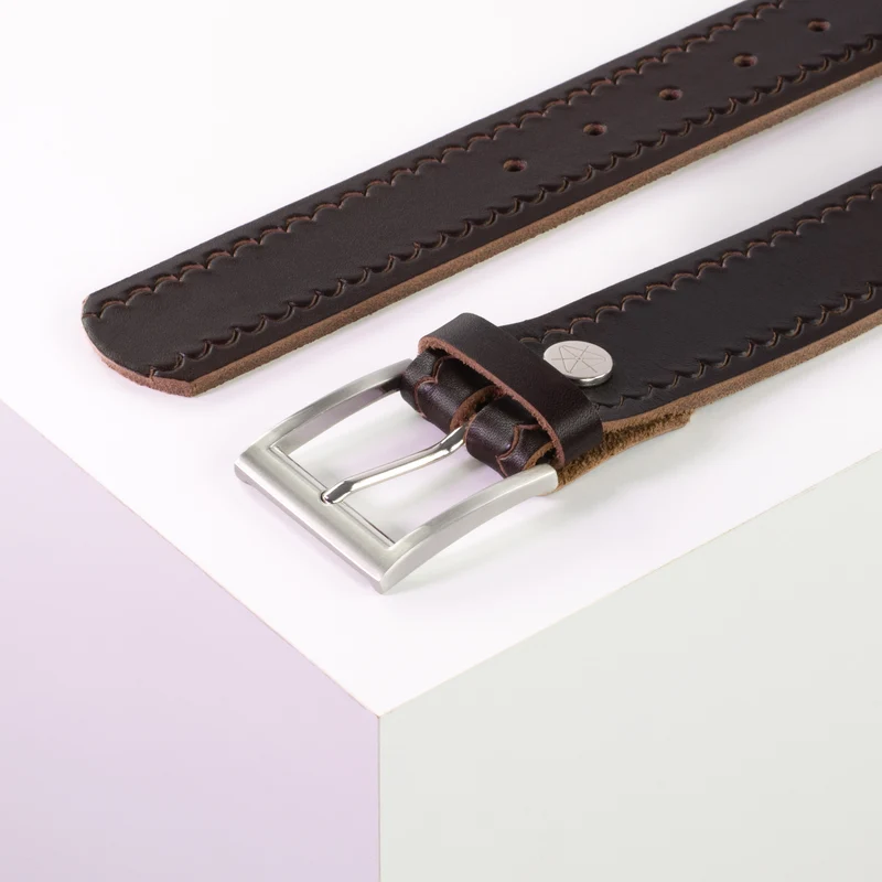 Ledergürtel 4cm mit Schnalle Milano