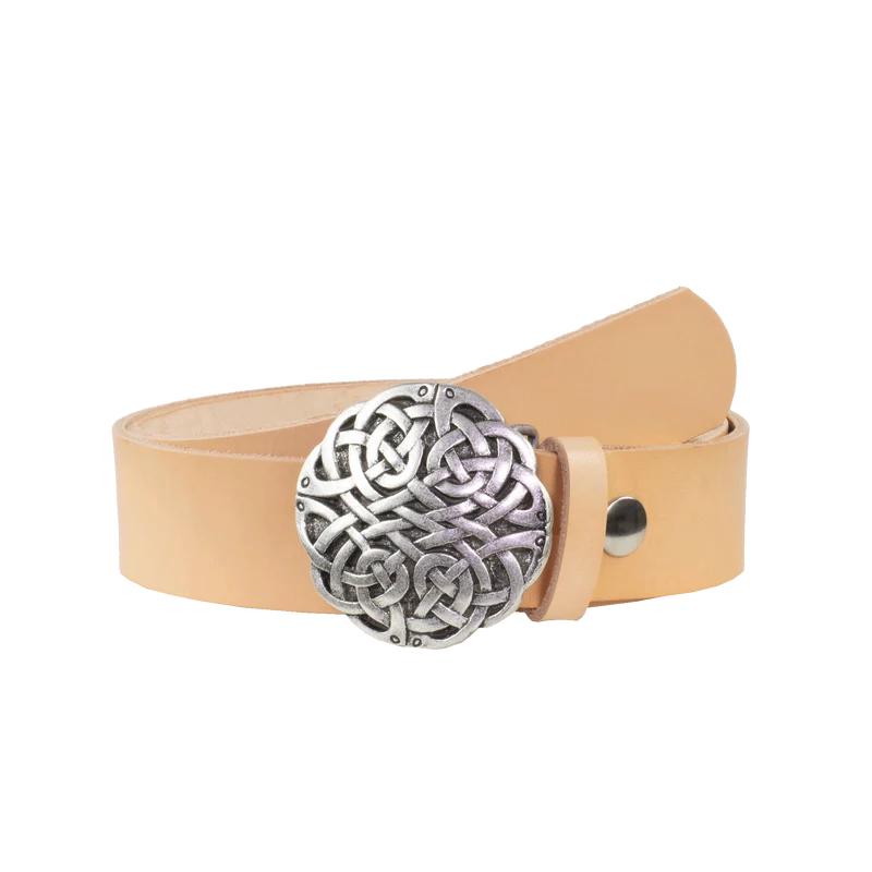 Ledergürtel 4cm mit Schnalle Gordischer Knoten