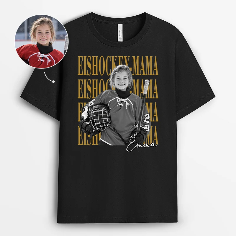 Sportarten Mama Papa - Personalisiertes T Shirt Mit Bild
