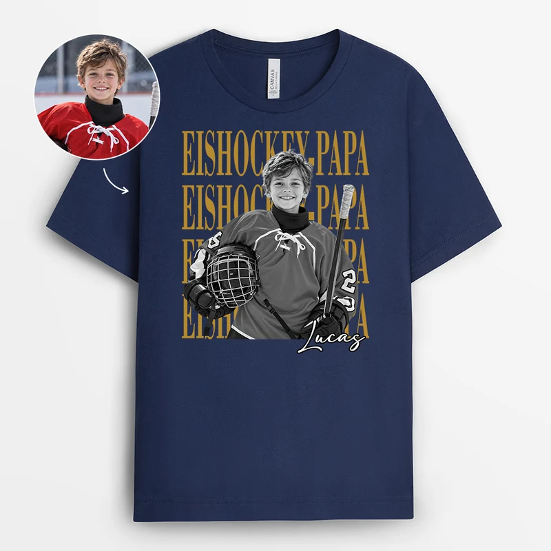 Sportarten Mama Papa - Personalisiertes T Shirt Mit Bild