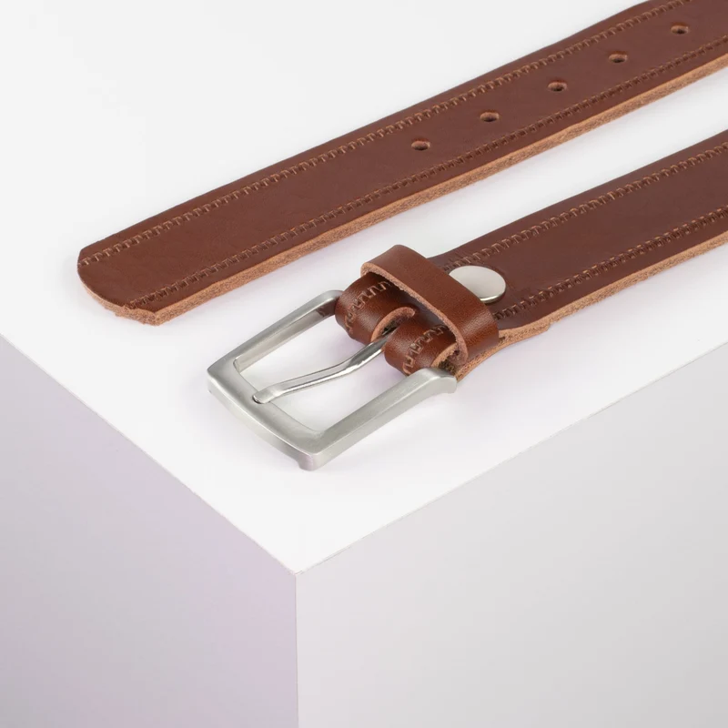 Ledergürtel 3,5cm mit Schnalle Frankfurt
