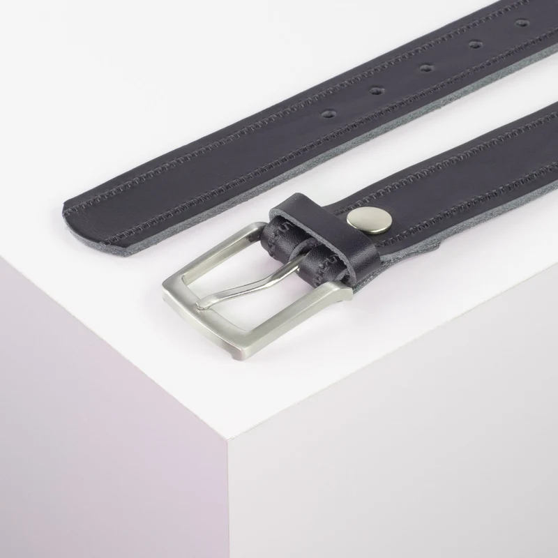 Ledergürtel 3,5cm mit Schnalle Frankfurt