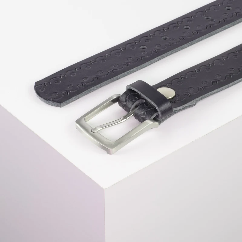 Ledergürtel 3,5cm mit Schnalle Frankfurt
