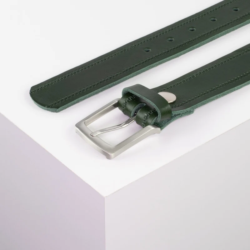 Ledergürtel 3,5cm mit Schnalle Frankfurt