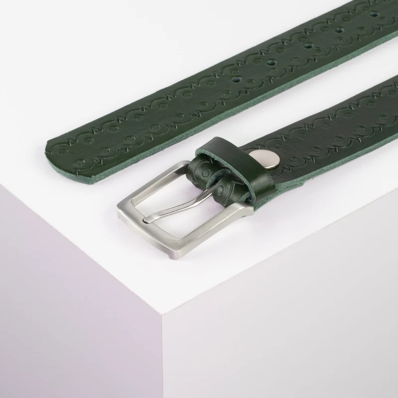 Ledergürtel 3,5cm mit Schnalle Frankfurt