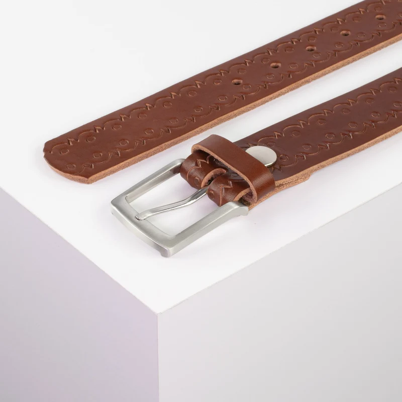 Ledergürtel 3,5cm mit Schnalle Frankfurt