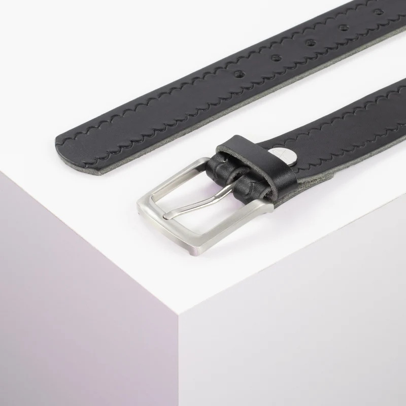 Ledergürtel 3,5cm mit Schnalle Frankfurt