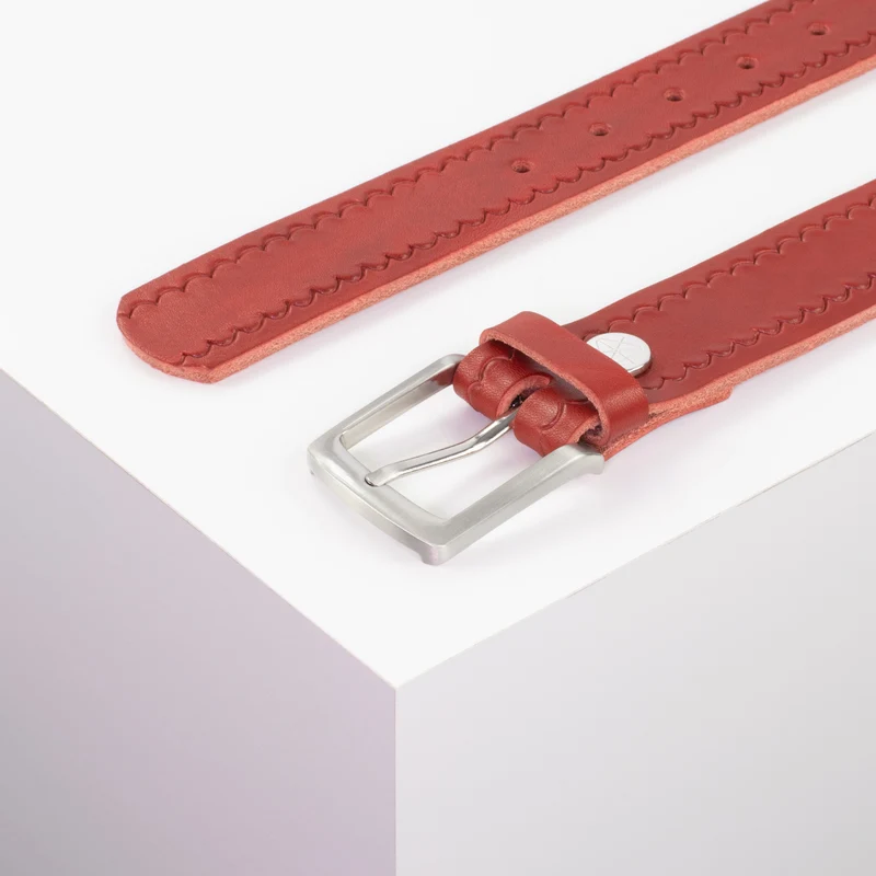 Ledergürtel 3,5cm mit Schnalle Frankfurt