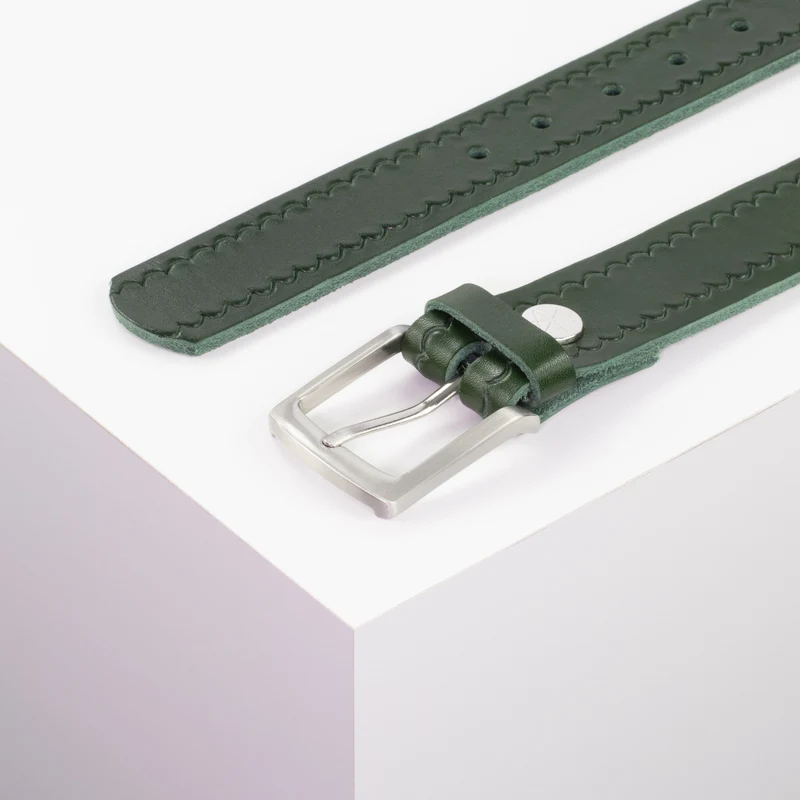 Ledergürtel 3,5cm mit Schnalle Frankfurt