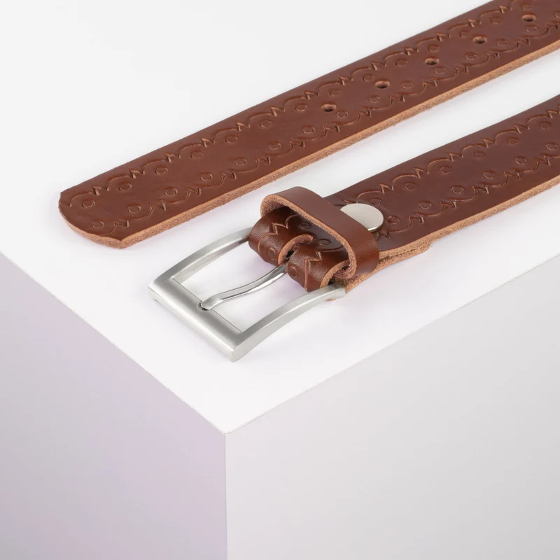 Ledergürtel 3,5cm mit Schnalle San Francisco