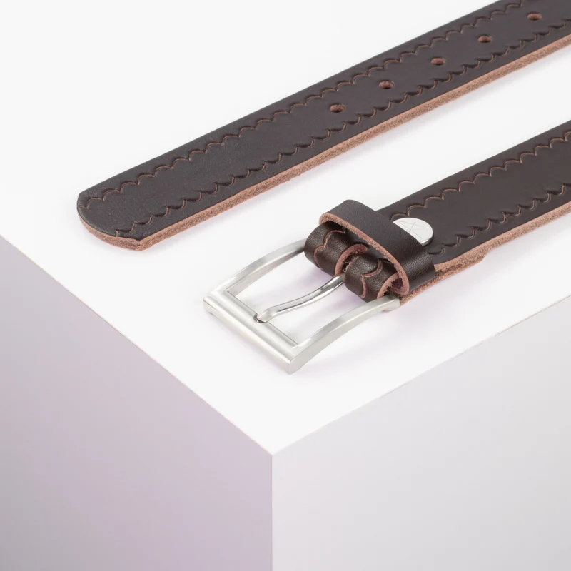 Ledergürtel 3,5cm mit Schnalle San Francisco