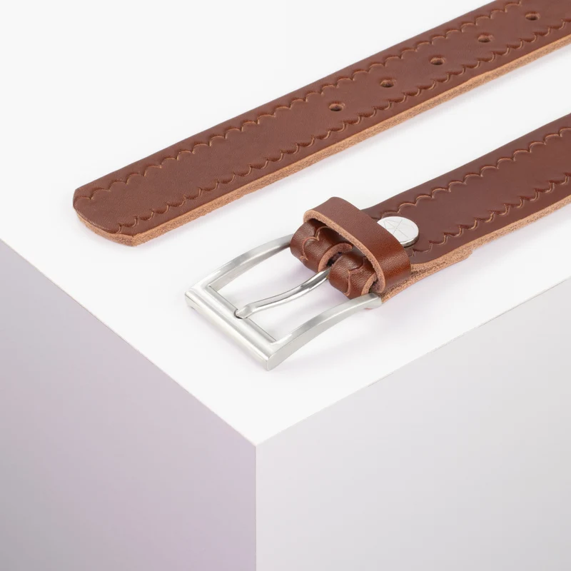 Ledergürtel 3,5cm mit Schnalle San Francisco