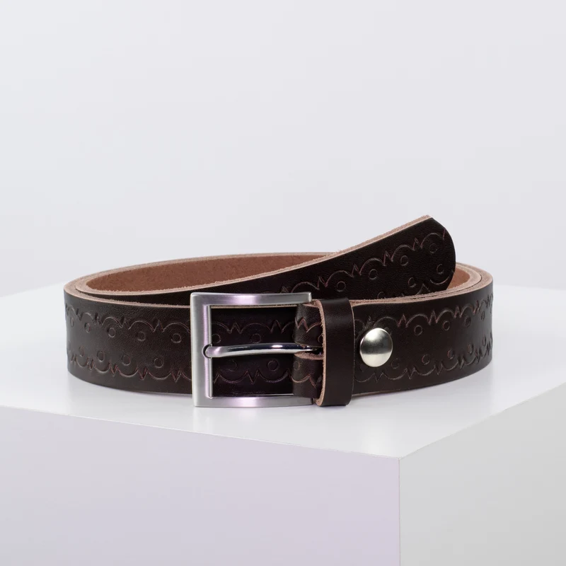 Ledergürtel 3,5cm mit Schnalle San Francisco