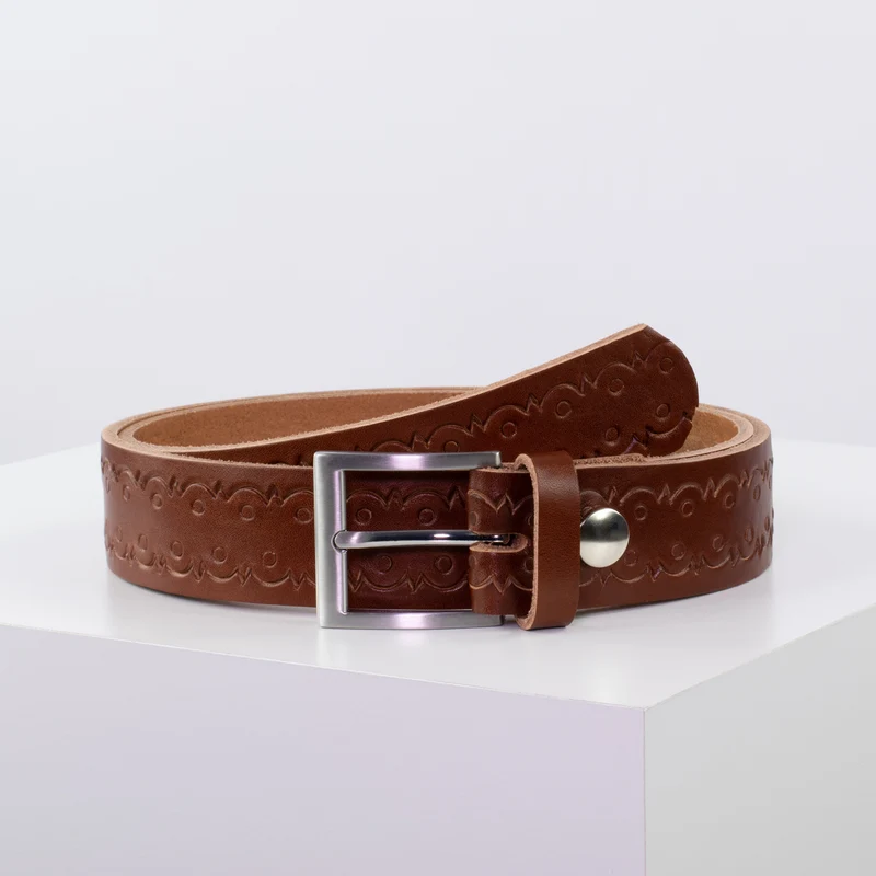 Ledergürtel 3,5cm mit Schnalle San Francisco