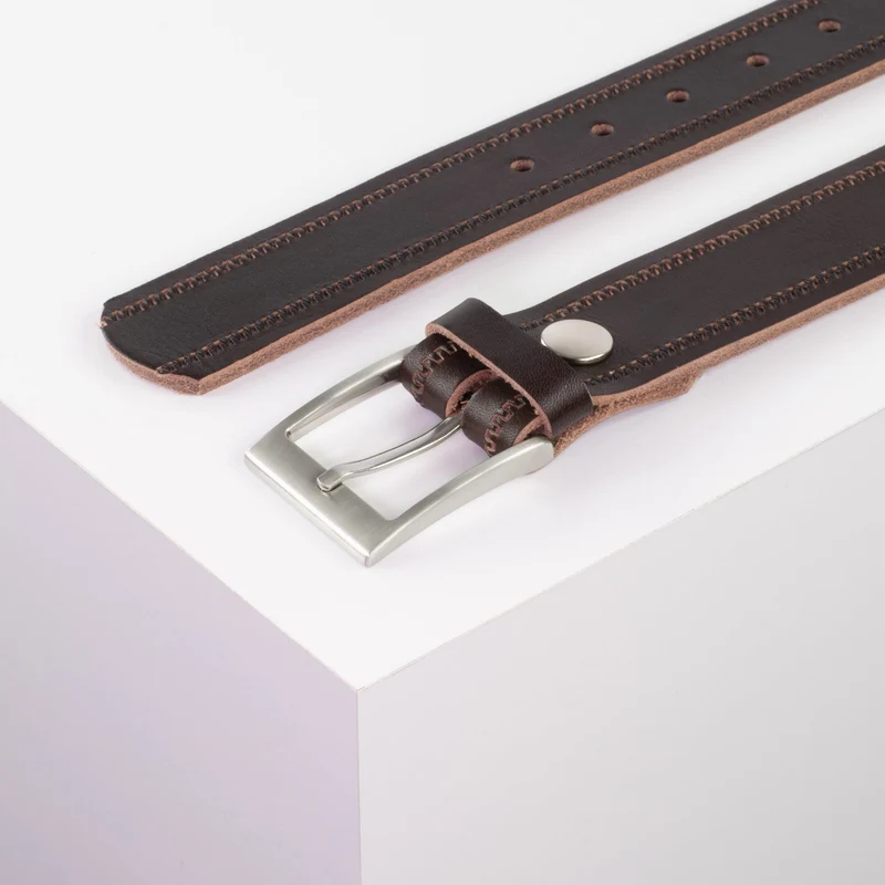 Ledergürtel 3,5cm mit Schnalle New York