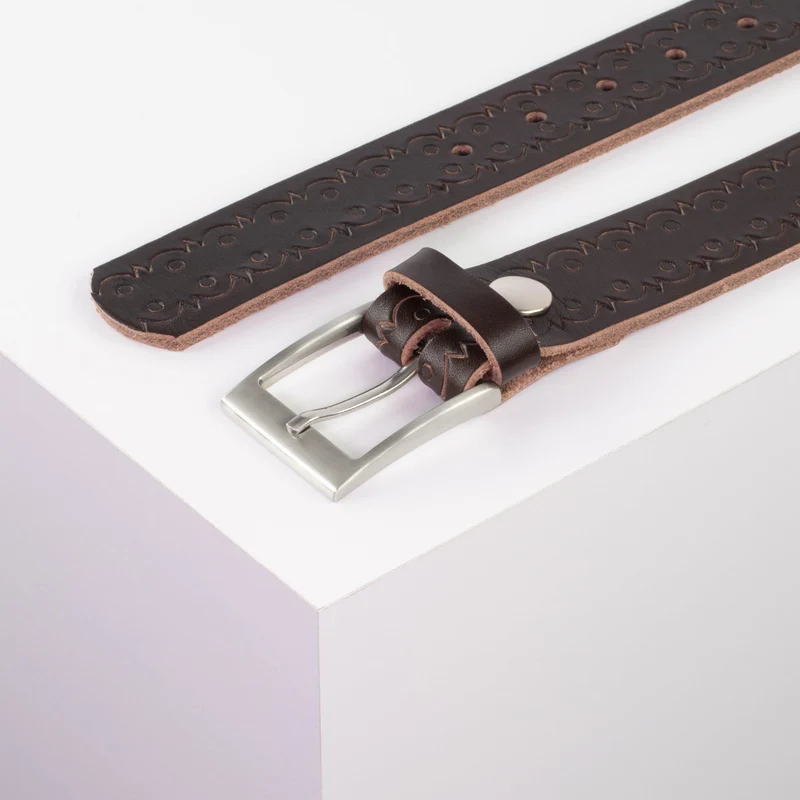 Ledergürtel 3,5cm mit Schnalle New York