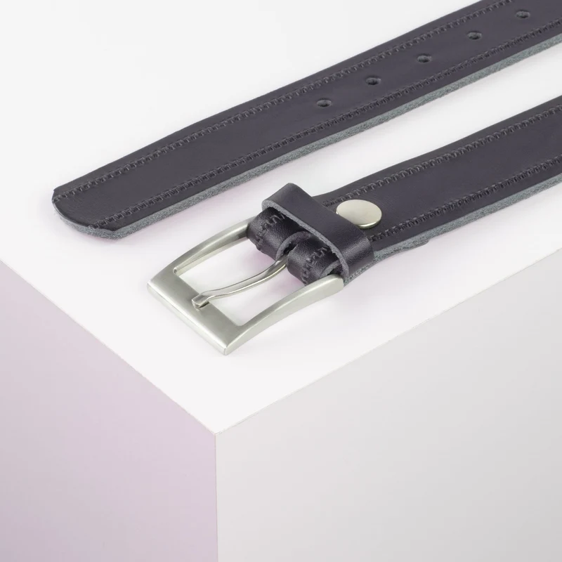 Ledergürtel 3,5cm mit Schnalle New York