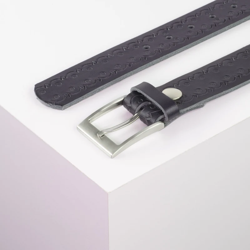 Ledergürtel 3,5cm mit Schnalle New York