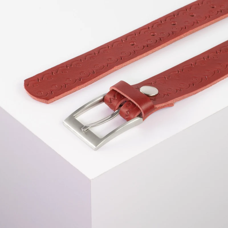 Ledergürtel 3,5cm mit Schnalle New York