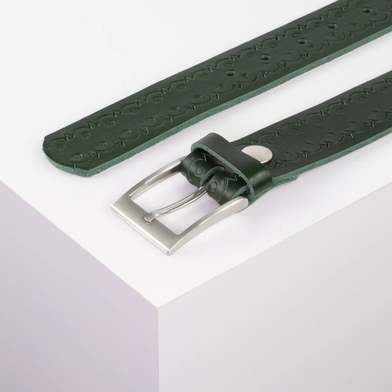 Ledergürtel 3,5cm mit Schnalle New York