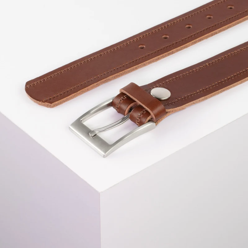 Ledergürtel 3,5cm mit Schnalle New York